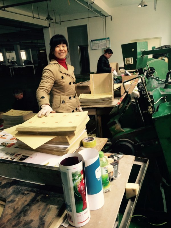 雙豐印務(wù)后工模切機正在模切